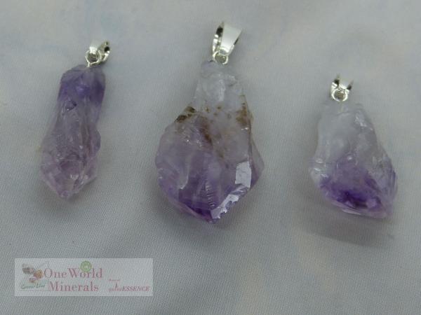 Amethyst-Spitzen, mit Silberöse